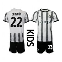 Dres Juventus Angel Di Maria #22 Domaci za djecu 2022-23 Kratak Rukav (+ kratke hlače)